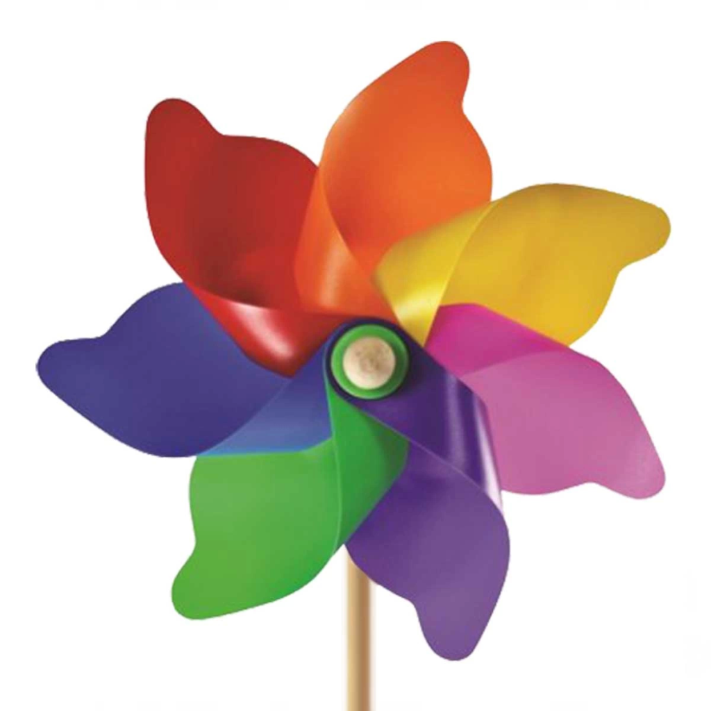 Nessiworld  7 Kanat 30 cm Gök Kuşağı Rüzgar Gülü