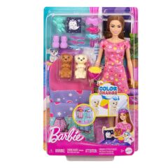Nessiworld  HXN01 Barbie ve Köpekçikleri Pijama Partisi