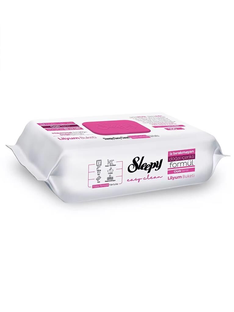 Nessiworld  Sleepy Yüzey Temizlik Havlusu 100 Adet Lilyum Pembe