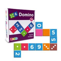 Nessiworld  EDU-3012 Ahşap Sayılar Domino -Chiva