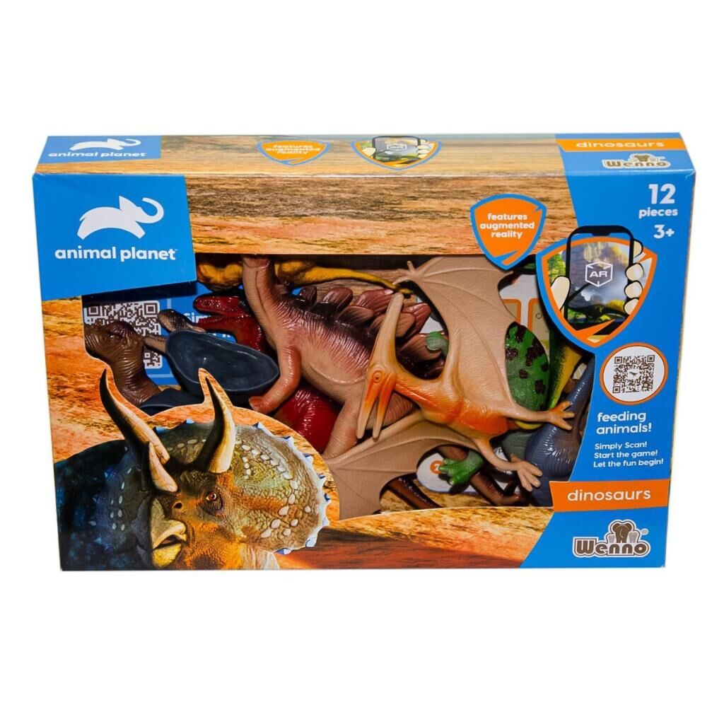 Nessiworld SH-D5903 Kutulu 12 Parça Dinozor Seti - Vardem Oyuncak