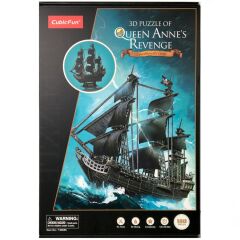 Nessiworld Cubic Fun 155 Parça 3D Puzzle Queen Anne's Revenge