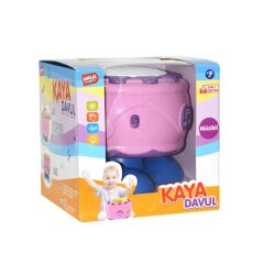 Nessiworld URT009-02 PİL.IŞIKLI SESLİ KAYA DAVUL- PEMBE