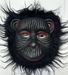 Nessiworld   Orangutan Maskesi - Maymun Maskesi - Goril Maskesi Yetişkin Çocuk Uyumlu Siyah Renk Model 4