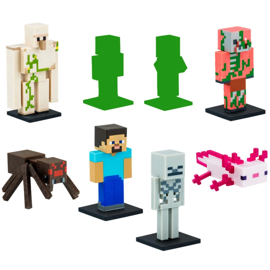Nessiworld Minecraft 3D Figür Kalem Başlığı Toppeez 8'li