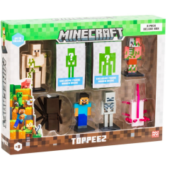 Nessiworld Minecraft 3D Figür Kalem Başlığı Toppeez 8'li