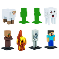 Nessiworld Minecraft 3D Figür Kalem Başlığı Toppeez 8'li