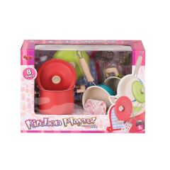 Nessiworld  1818-7A Emaye Tencere 8 Parça Pembe -Vardem Oyuncak
