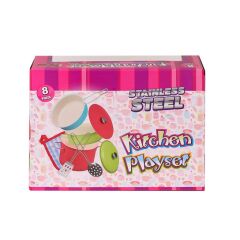 Nessiworld  1818-7A Emaye Tencere 8 Parça Pembe -Vardem Oyuncak