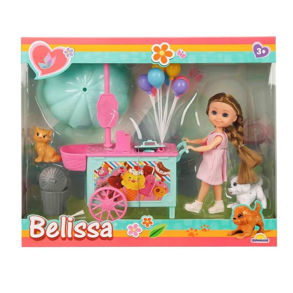 Nessiworld  2984 Belissa’nın Dondurma Arabası ve Sevimli Hayvanları -Sunman
