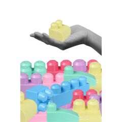 Nessiworld 2946 Play Blox Pastel Blok Yapı Oyuncakları 83 Parça ,Saklama Çantalı ,1 Yaş ve Üzeri