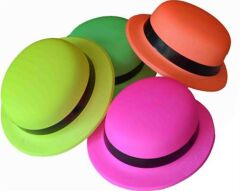 Nessiworld Neon Partisi Sarı Renk Melon Plastik Parti Şapkası
