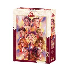 Nessiworld 5474 Art Puzzle Dünya Müzik Starları 2000 Parça Puzzle