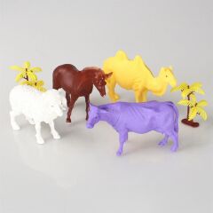 Nessiworld 706 Toy Play 6 Parça Çiftlik Hayvanları Figür Seti 12-13 cm
