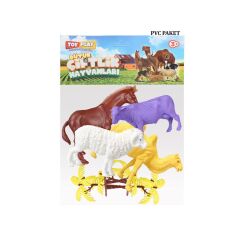Nessiworld 706 Toy Play 6 Parça Çiftlik Hayvanları Figür Seti 12-13 cm