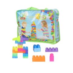 Nessiworld 2960 Play Blox Neon Blok Yapı Oyuncakları 107 Parça ,Saklama Çantalı ,1 Yaş ve Üzeri