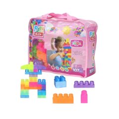 Nessiworld 2960 Play Blox Neon Blok Yapı Oyuncakları 107 Parça ,Saklama Çantalı ,1 Yaş ve Üzeri