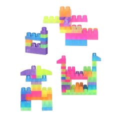 Nessiworld 2960 Play Blox Neon Blok Yapı Oyuncakları 107 Parça ,Saklama Çantalı ,1 Yaş ve Üzeri