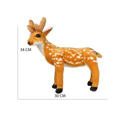 Nessiworld Ses Çıkartan Geyik Peluş Oyuncak 34 cm
