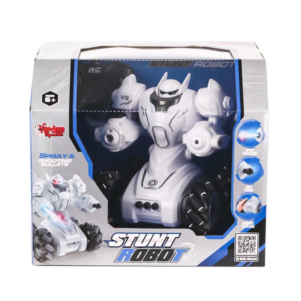 Nessiworld  SYR-666-861 Kumandalı Şarjlı Işıklı Roket ve Buhar Atan Robot Araba -Vardem Oyuncak