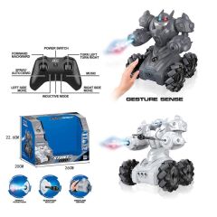 Nessiworld  SYR-666-861 Kumandalı Şarjlı Işıklı Roket ve Buhar Atan Robot Araba -Vardem Oyuncak