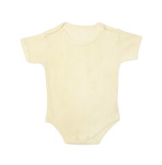 Sevi Bebe Jakarlı Yarım Kollu Body - Krem 12 Ay