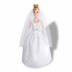 Nessiworld 3381 SUN-RST-SIS-Gelinlikli Manken Bebek Alisha 29 cm - Sunman