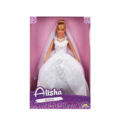 Nessiworld 3381 SUN-RST-SIS-Gelinlikli Manken Bebek Alisha 29 cm - Sunman