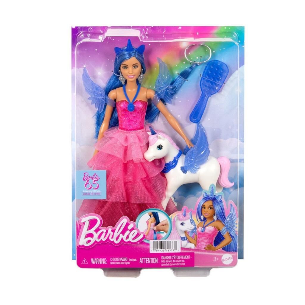 Nessiworld  HRR16 Barbie Mavi Saçlı Prenses Bebek
