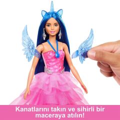 Nessiworld  HRR16 Barbie Mavi Saçlı Prenses Bebek