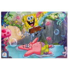 Nessiworld  SB7978 Spongebob Taslamalı Frame Puzzle 24 Parça -Laçokids