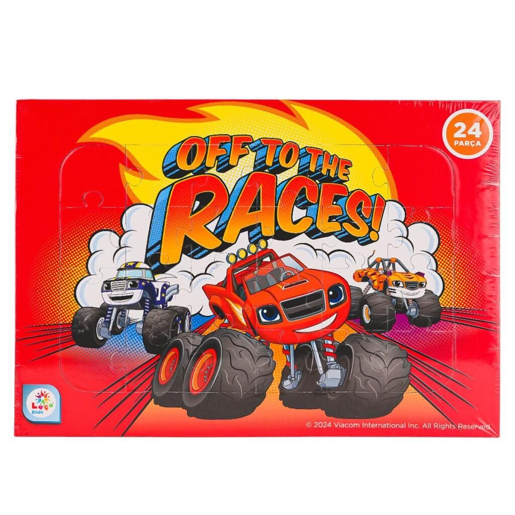 Nessiworld  BL7993 Blaze Taslamalı Frame Puzzle 24 Parça -Laçokids