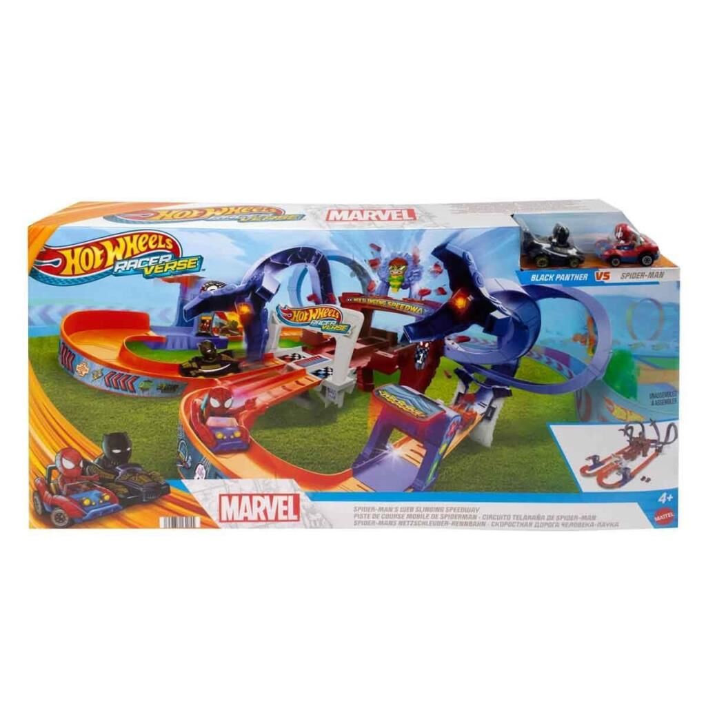 Nessiworld HPL34 Hot Wheels Racerverse Marvel Pist Seti