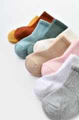 Nessiworld     Kaymaz Basic 3'Lü Çorap 68459 Gri Pembe Beyaz