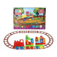 Nessiworld Play Blox Oyuncak Tren Seti 41 Parça Sayılar ve Alfabe Treni Parlak Renkler Mega Blok Seti 2403