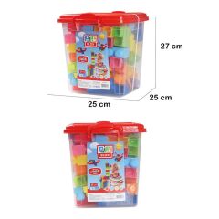 Nessiworld Play Blox Yapı Oyuncakları 83 Parça Kovalı Parlak Renkler Mega Blok Seti 3073