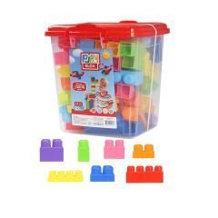 Nessiworld Play Blox Yapı Oyuncakları 83 Parça Kovalı Parlak Renkler Mega Blok Seti 3073