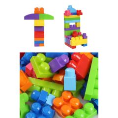 Nessiworld Play Blox Yapı Oyuncakları 83 Parça Kovalı Parlak Renkler Mega Blok Seti 3073