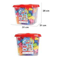 Nessiworld Play Blox Yapı Oyuncakları 107 Parça Kovalı Parlak Renkler Mega Blok Seti 3103
