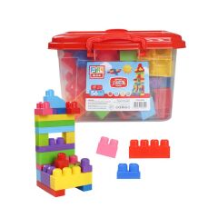 Nessiworld Play Blox Yapı Oyuncakları 56 Parça Kovalı Parlak Renkler Mega Blok Seti 3042