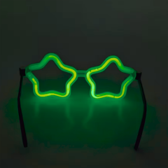 NessiWorld Yıldız Glow Gözlük - Yıldız Şekilli Glow Stick Gözlüğü - Glow Partisi Gözlük 12 Adet