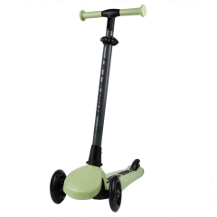 Nessiworld   Let's Ride Two Işıklı Katlanabilir 3 Tekerlekli Scooter Yeşil