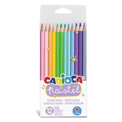 Nessiworld Carioca Pastel Renkli Kuru Boya Kalemi 12'li