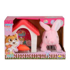 Nessiworld  4250 Sesli Hareketli Kulübeli Sevimli Tavşan -Sunman