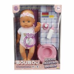 Nessiworld 2030121 Sunman, Boubou Altını Islatan ve Konuşan Bebek Seti 30 cm