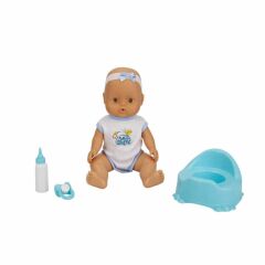 Nessiworld 2030121 Sunman, Boubou Altını Islatan ve Konuşan Bebek Seti 30 cm