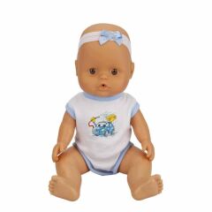 Nessiworld 2030121 Sunman, Boubou Altını Islatan ve Konuşan Bebek Seti 30 cm