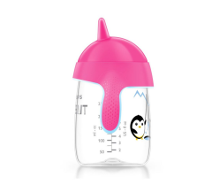 Avent Yeni Penguen Damlatmaz Bardak - 18m+ 12 340 ml - Pembe