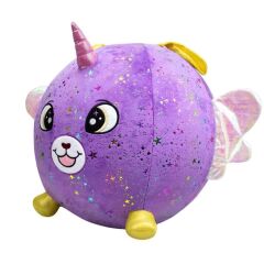 Nessiworld 72290 Şişme Peluş Mor Köpek XXL Shiny Corns S2 -Sunman