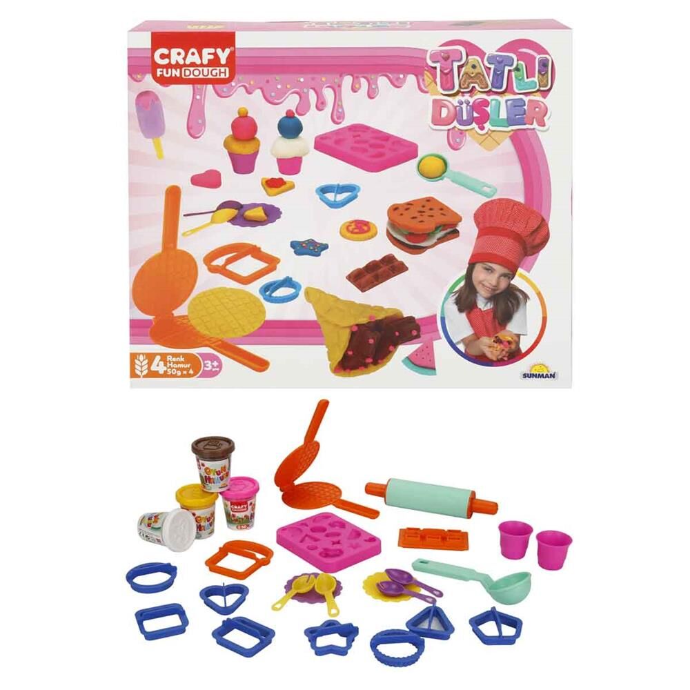 Nessiworld Crafy Tatlı Düşler Oyun Hamuru Seti 200 g 22 Parça